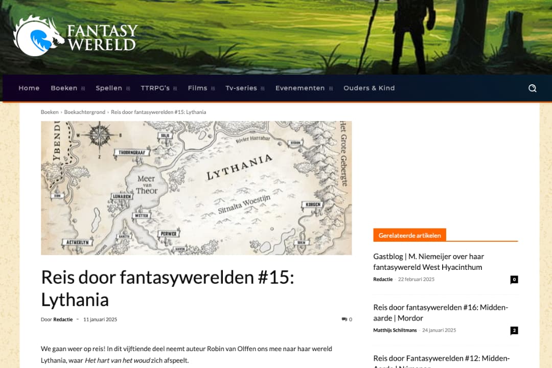 Over Lythania Het hart van het woud Fantasywereld.nl